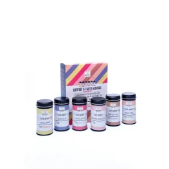 Coffret 6 cafés aromatisés moulus - 6 recettes en boîte xs