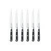 Coffret 6 couteaux à steaks lame acier lisse - Sabatier Trompette