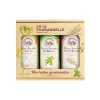 Coffret 3 huiles infusées basilic, ail et thym-romarin 3x250ml