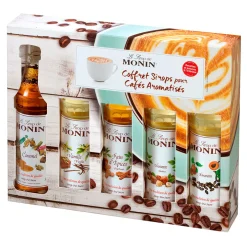 Coffret 5 sirops cafés gourmands 5x5cl