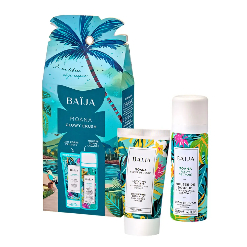 Coffret mousse de douche et lait corps pailleté - Moana