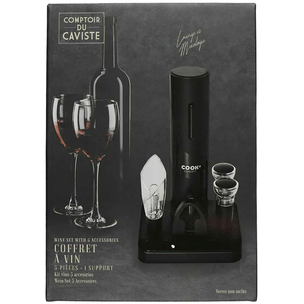 Coffret vin 5 accessoires