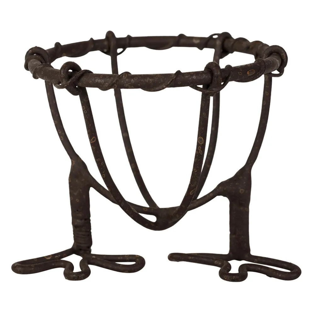 Coquetier en fer brun - Basse-cour