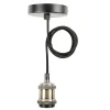 Cordon électrique pour suspension en métal doré E27 0.70M