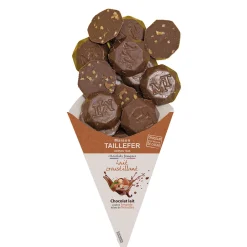 Cornet de chocolats au lait croustillant 130g