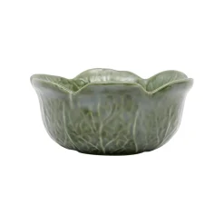 Coupelle chou vert d15xh6.5cm gres
