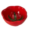Coupelle tomate en céramique rouge d13cm