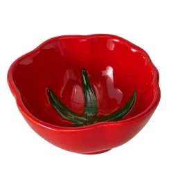 Coupelle tomate en céramique rouge d13cm