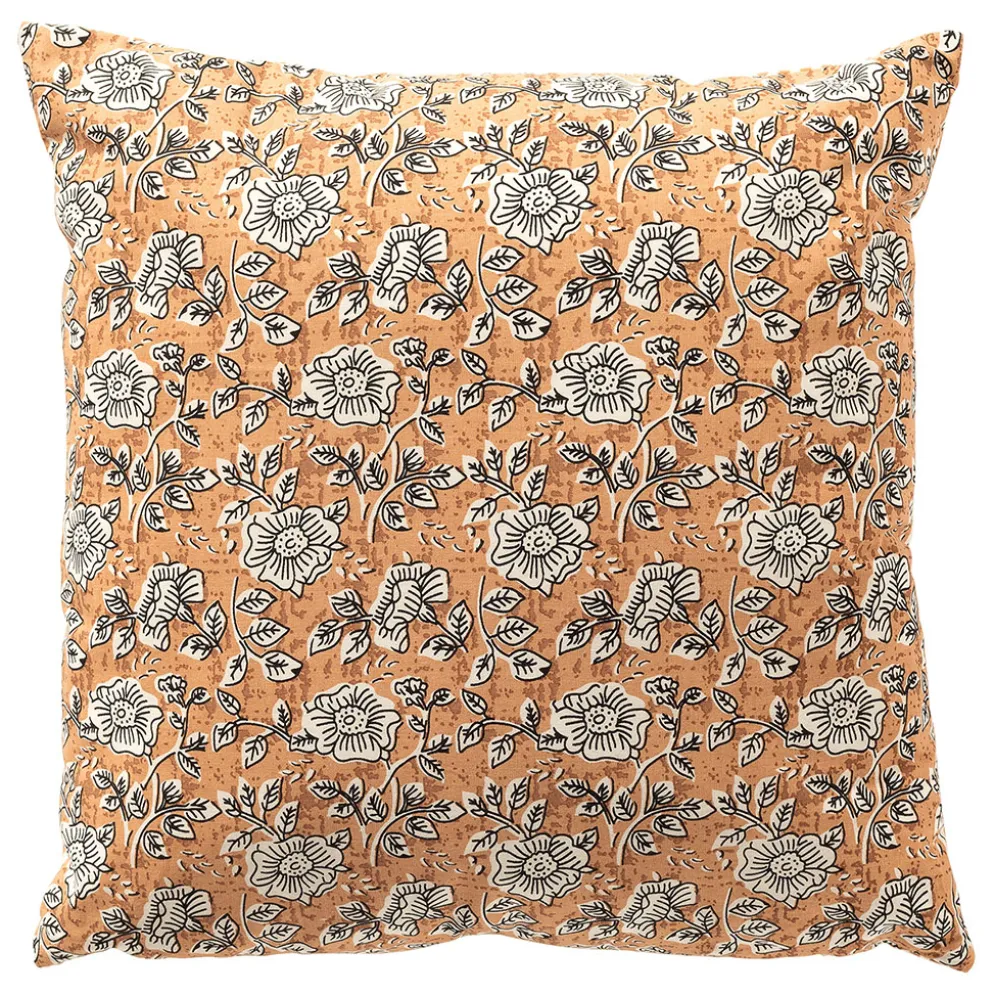 Coussin carré en coton corail 45x45cm - Julita