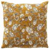 Coussin carré en coton moutarde 45x45cm - Judith