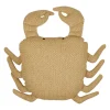Coussin crabe en tissu naturel 50x40cm