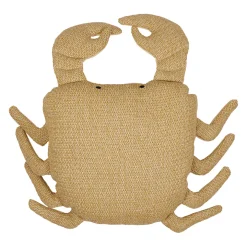 Coussin crabe en tissu naturel 50x40cm