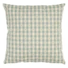 Coussin en coton vichy sauge 45x45cm - Campagne