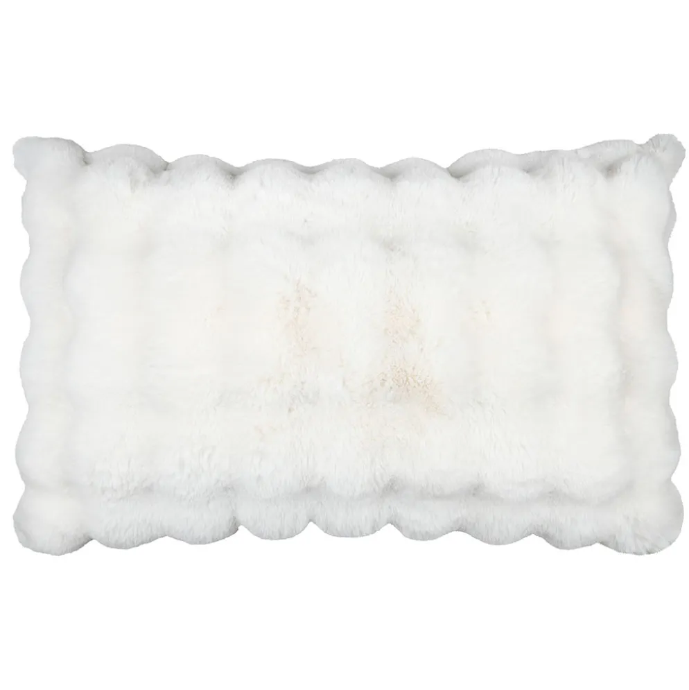 Coussin en tissu écru 80x50cm - Nebraska