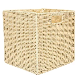 Cube de rangement tresse pliable 30x30xh30cm