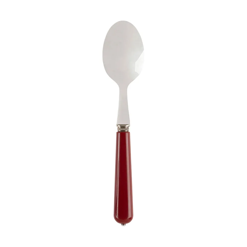 Cuillere lucie rouge en inox