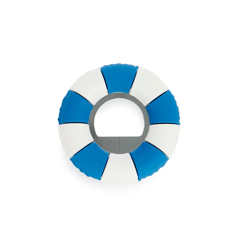 Décapsuleur boué bleu et blanc