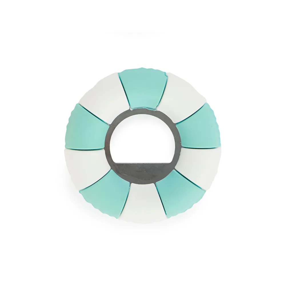 Décapsuleur boué turquoise et blanc