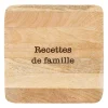 Dessous de plat en manguier 20x20cm - Famille