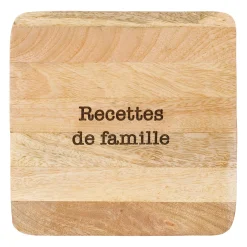 Dessous de plat en manguier 20x20cm - Famille