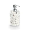 Distributeur de savon en ciment blanc h17cm
