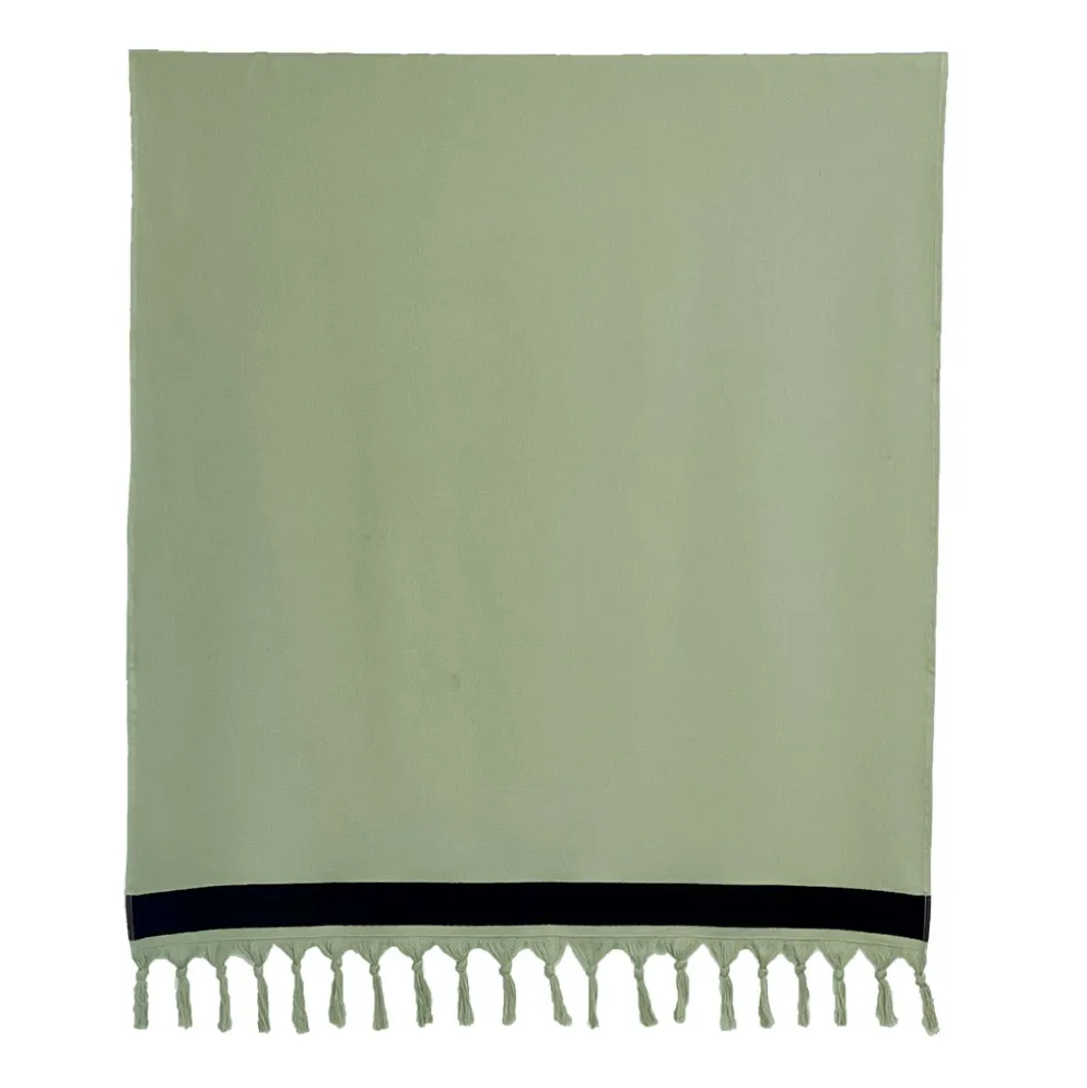 Drap de plage en coton amande 90x180cm - Copacabana