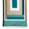 Drap de plage en coton jade 90x170cm - Kikoy