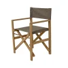 Fauteuil de jardin pliant en bois d'acacia taupe - Liverno
