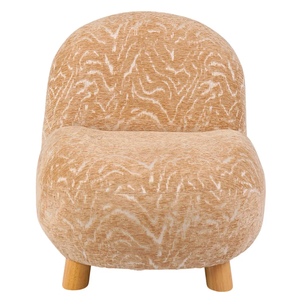 Fauteuil en tissu orange - Belly
