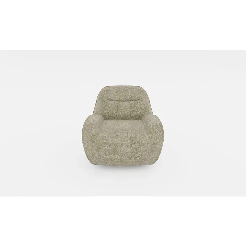 Fauteuil Korgan - Tissu Bouclé - Raven Vert kaki