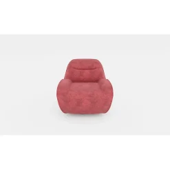 Fauteuil Korgan - Tissu Chenille - Perfect Rouge