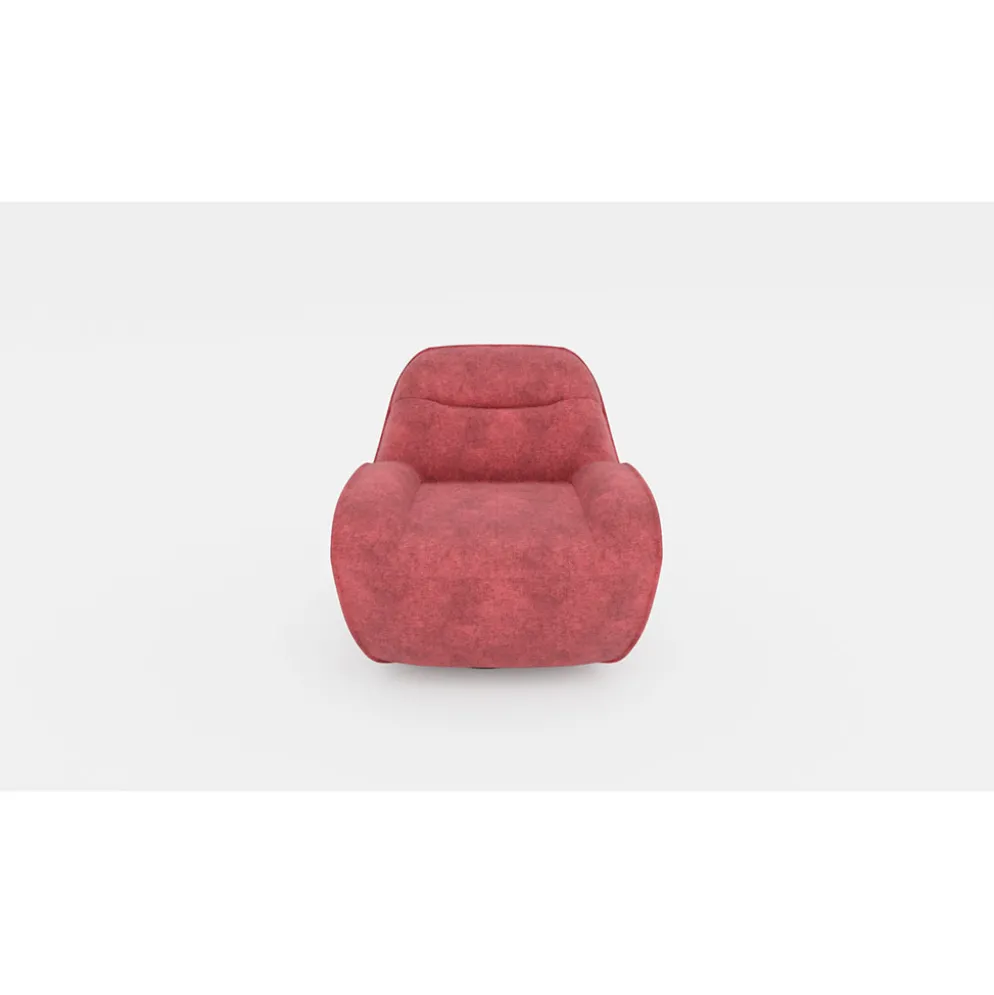 Fauteuil Korgan - Tissu Chenille - Perfect Rouge