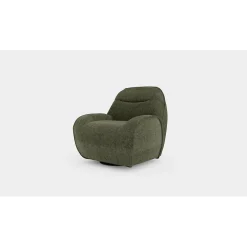 Fauteuil Korgan - Tissu Texturé - Crown Vert