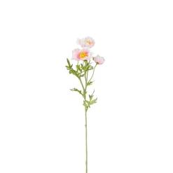 Fleur artificielle coquelicot rose h62cm