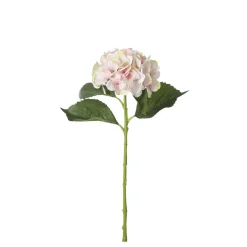 Fleur artificielle hortensia rose h51cm