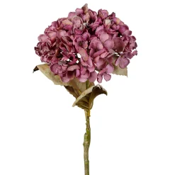 Fleur artificielle hydrangea violet h62cm