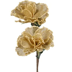 Fleur artificielle sabal en tissu sable h90cm