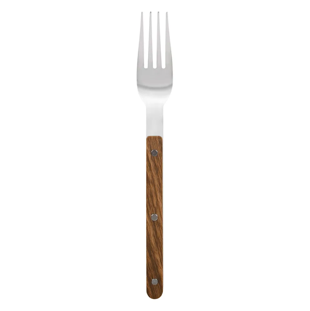Fourchette en inox effet bois - Charnay