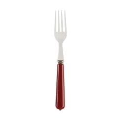 Fourchette lucie rouge en inox