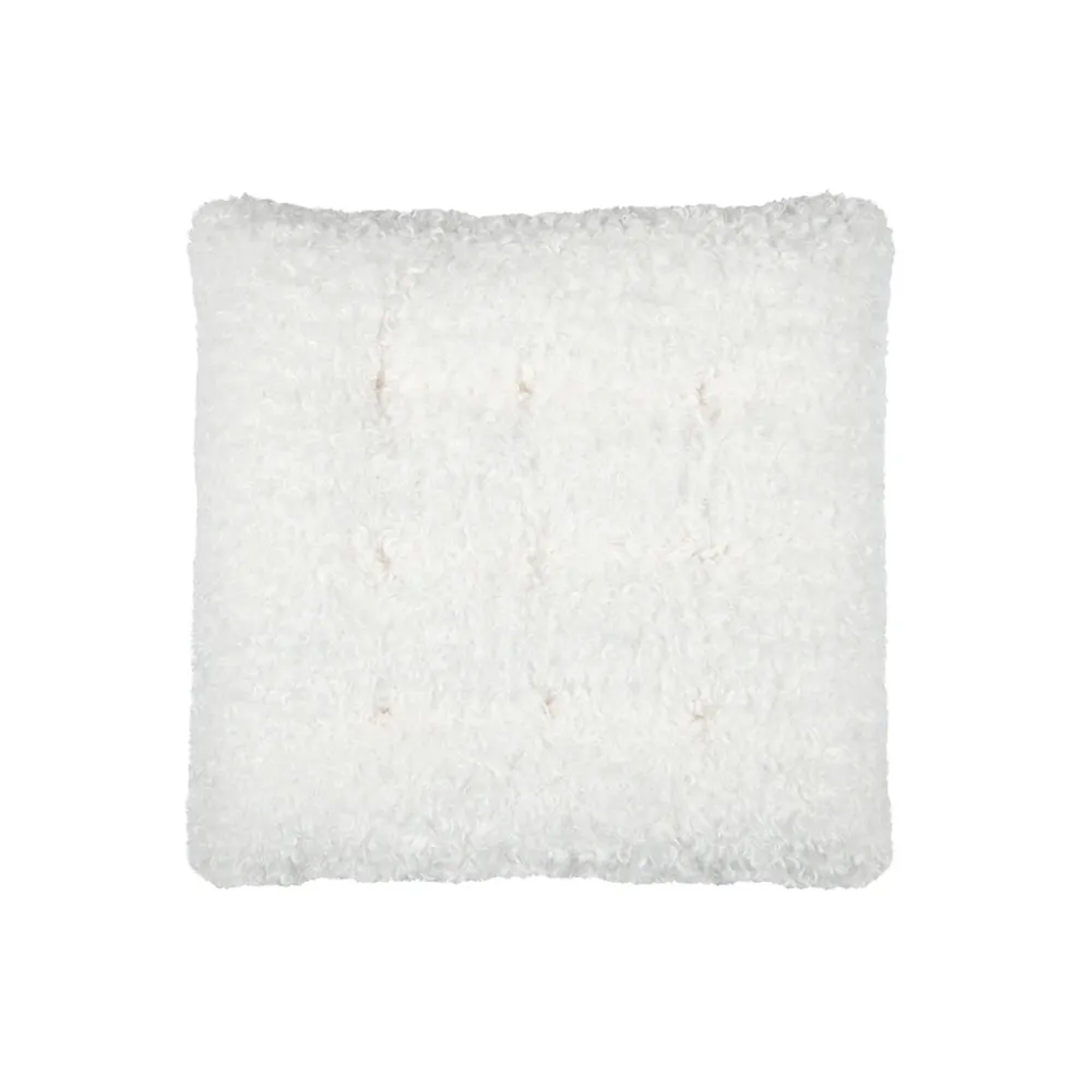 Galette de chaise en tissu écru 38x38cm - Grignon