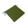 Galette de chaise extérieure en coton vert 40x40cm - Colors