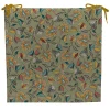 Galette de chaise extérieure en coton vert 40x40cm - Kerala