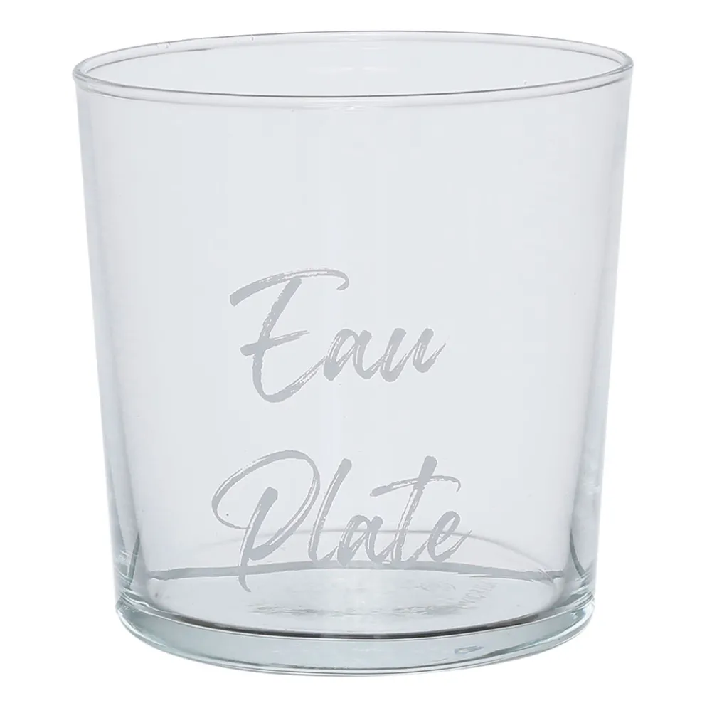 Gobelet "eau plate" en verre blanc 36cl - Bodega