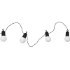 Guirlande solaire 20 leds câble noir 1.25m