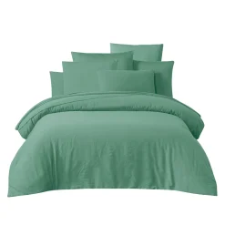 Housse de couette en coton céladon 260x240cm - Taloa