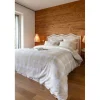 Housse de couette en flanelle de coton beige 260x240cm - Hector