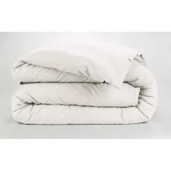 Housse de couette en flanelle de coton neige 240x220cm - Candice