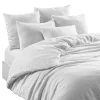 Housse de couette en lin et coton blanc 240x220cm - Limy