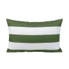 Housse de coussin d'extérieur rayée kaki 40x60cm - Riviera