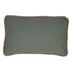 Housse de coussin en coton sauge 50x30cm - Somptua